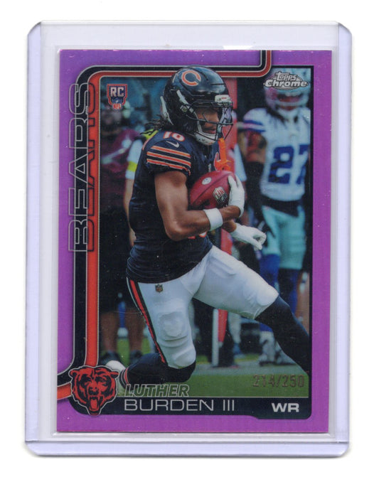 2025 Topps Chrome Luther Burden III Pink Refractor /250 #334 Rookie RC