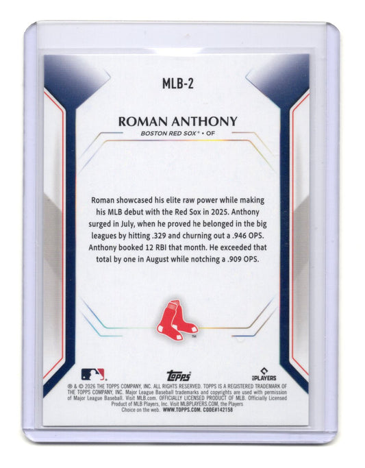 2026 Topps Roman Anthony Card Topps Collector Kit Boston Red Sox #MLB-2