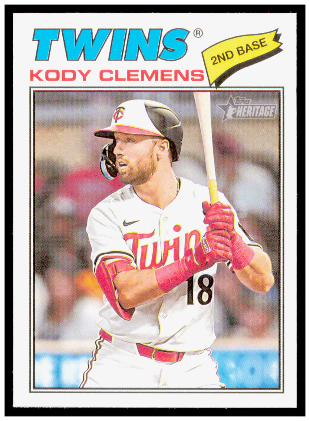 2026 Topps Heritage Kody Clemens Card Minnesota Twins #321
