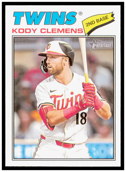 2026 Topps Heritage Kody Clemens Card Minnesota Twins #321