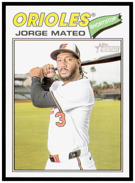 2026 Topps Heritage Jorge Mateo Card Baltimore Orioles #267