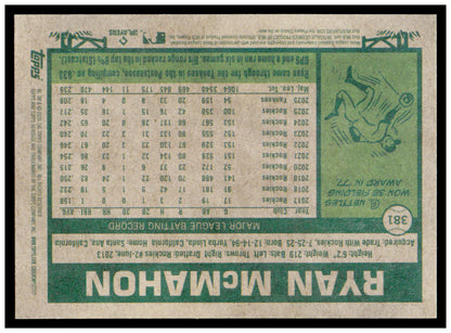 2026 Topps Heritage Ryan McMahon Card New York Yankees #381