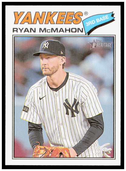 2026 Topps Heritage Ryan McMahon Card New York Yankees #381