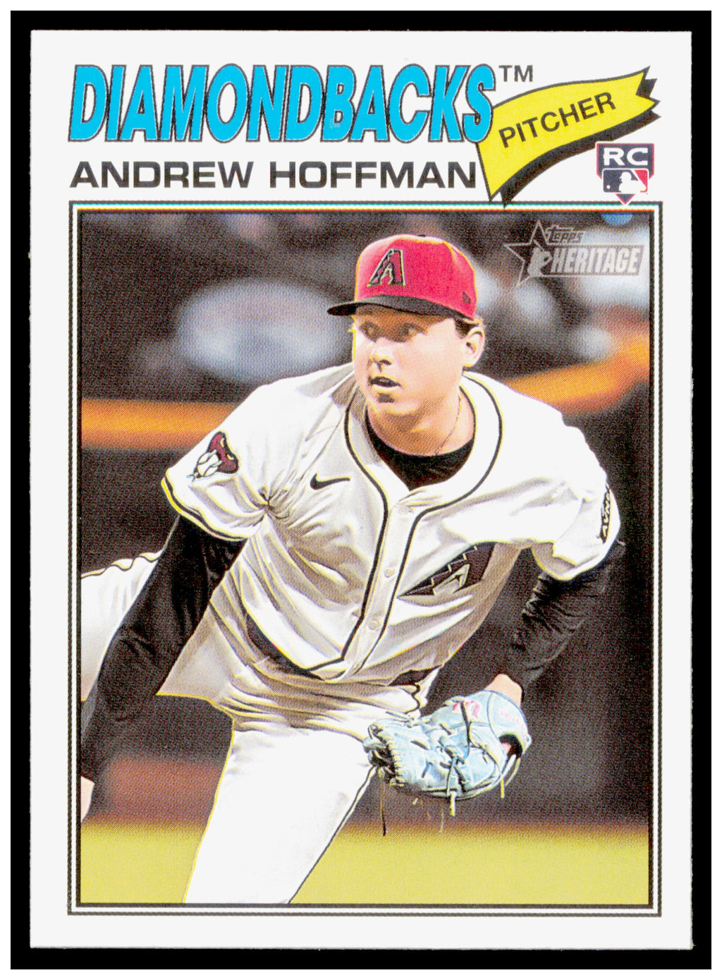 2026 Topps Heritage Andrew Hoffman Card RC Arizona Diamondbacks #211