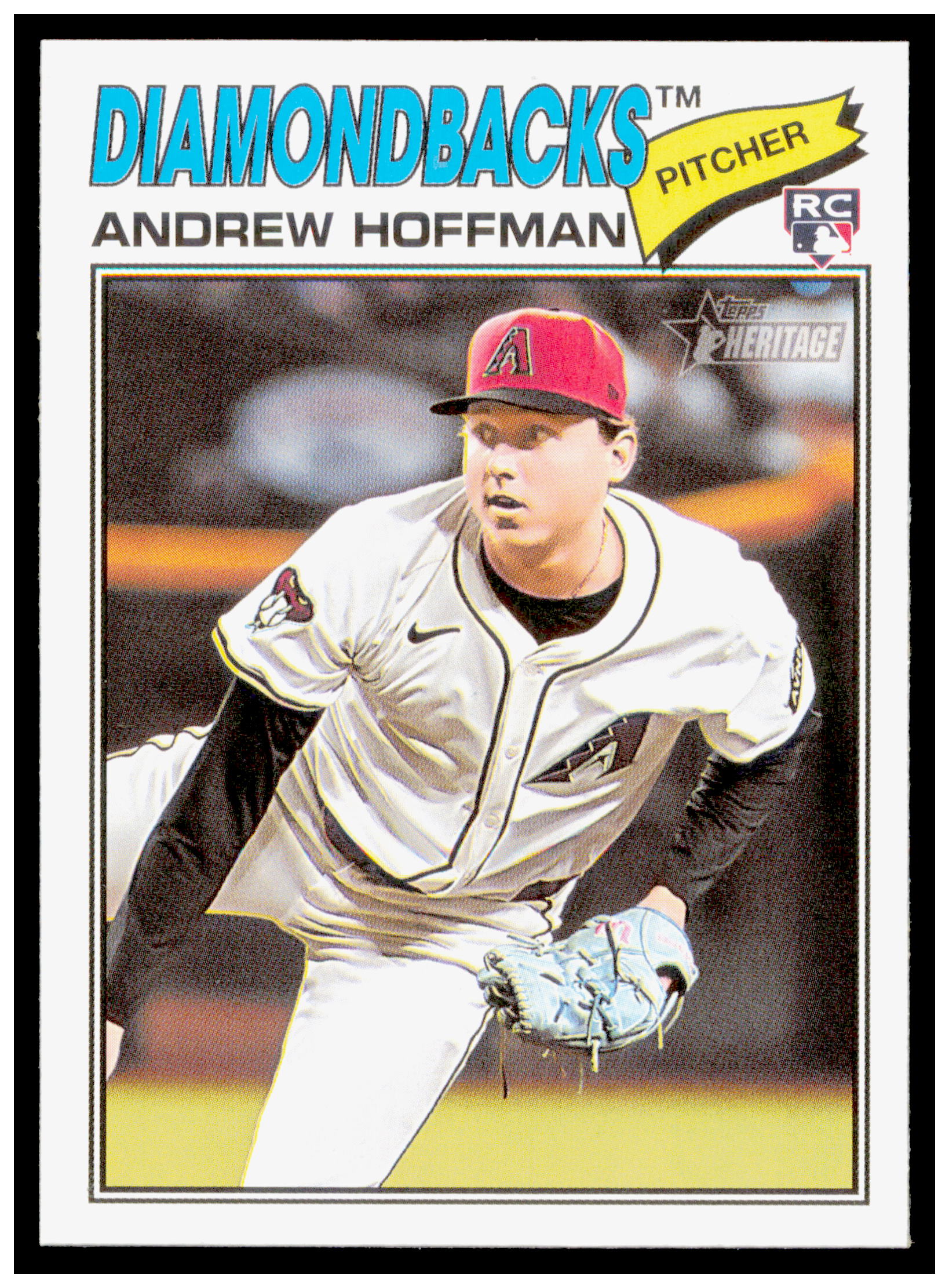 2026 Topps Heritage Andrew Hoffman Card RC Arizona Diamondbacks #211