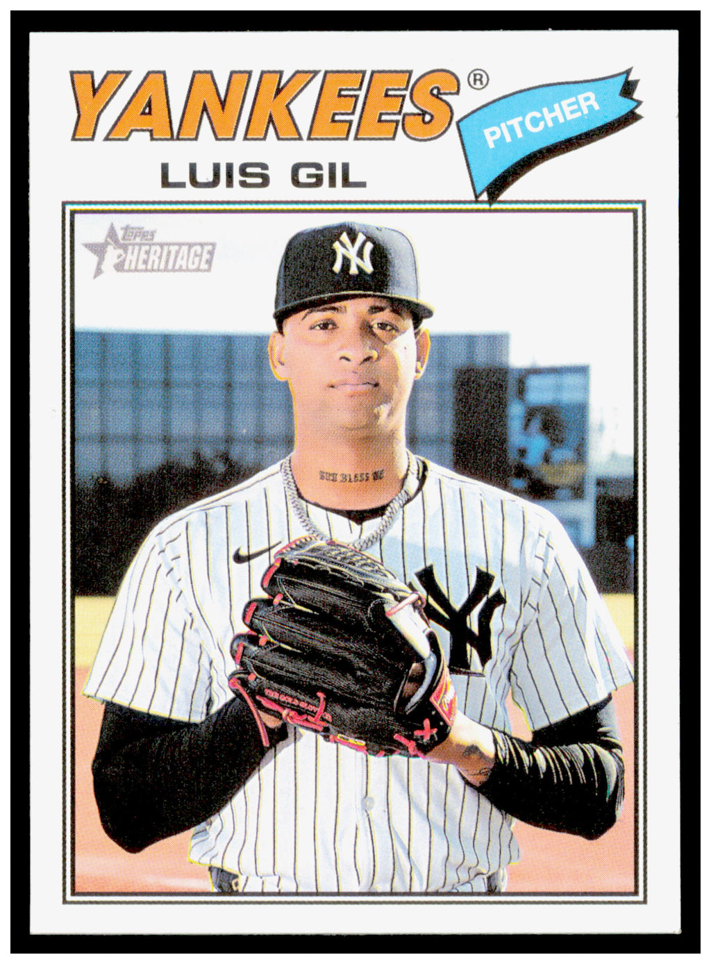 2026 Topps Heritage Luis Gil Card New York Yankees #123
