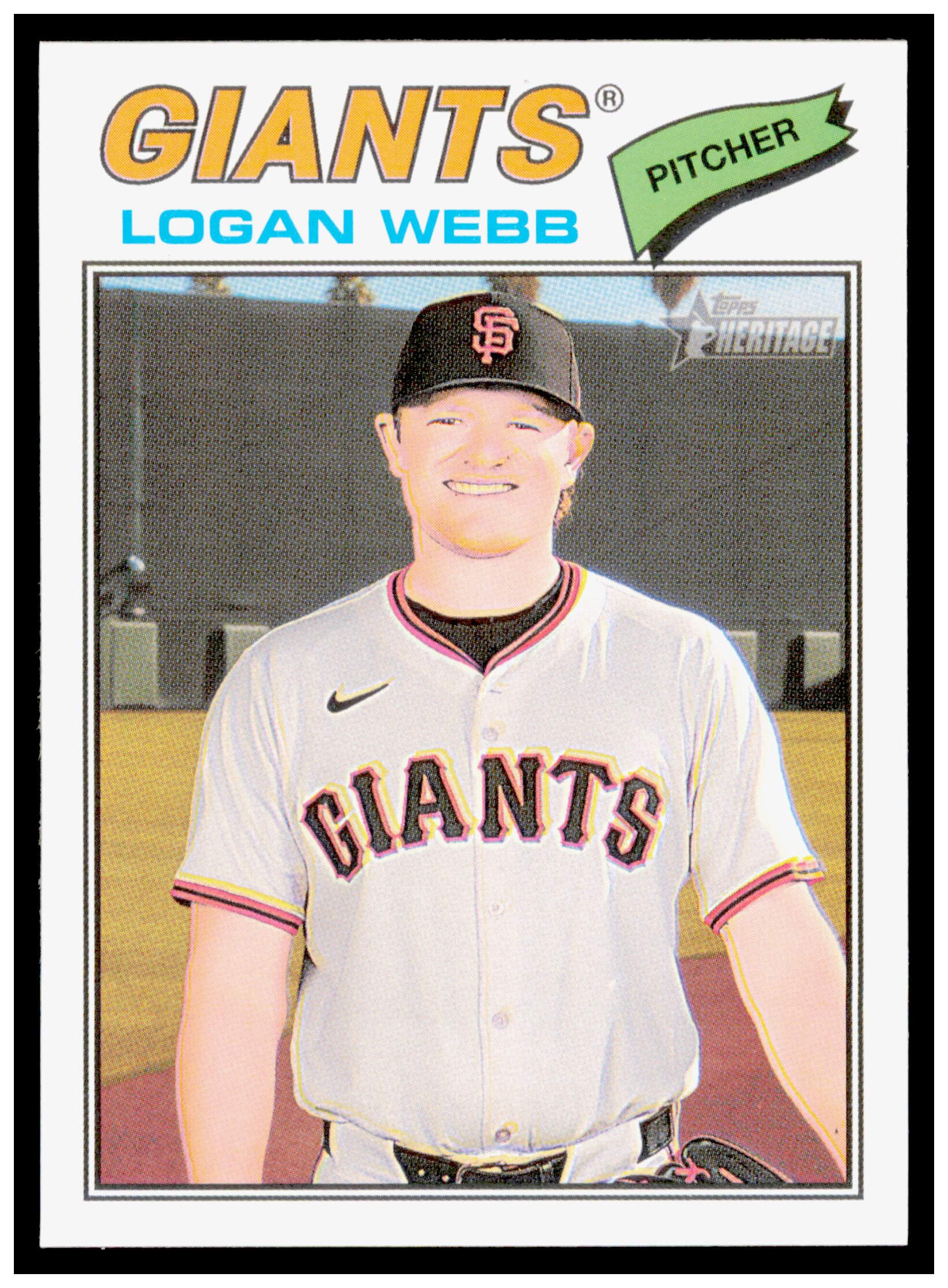 2026 Topps Heritage Logan Webb Card San Francisco Giants #82