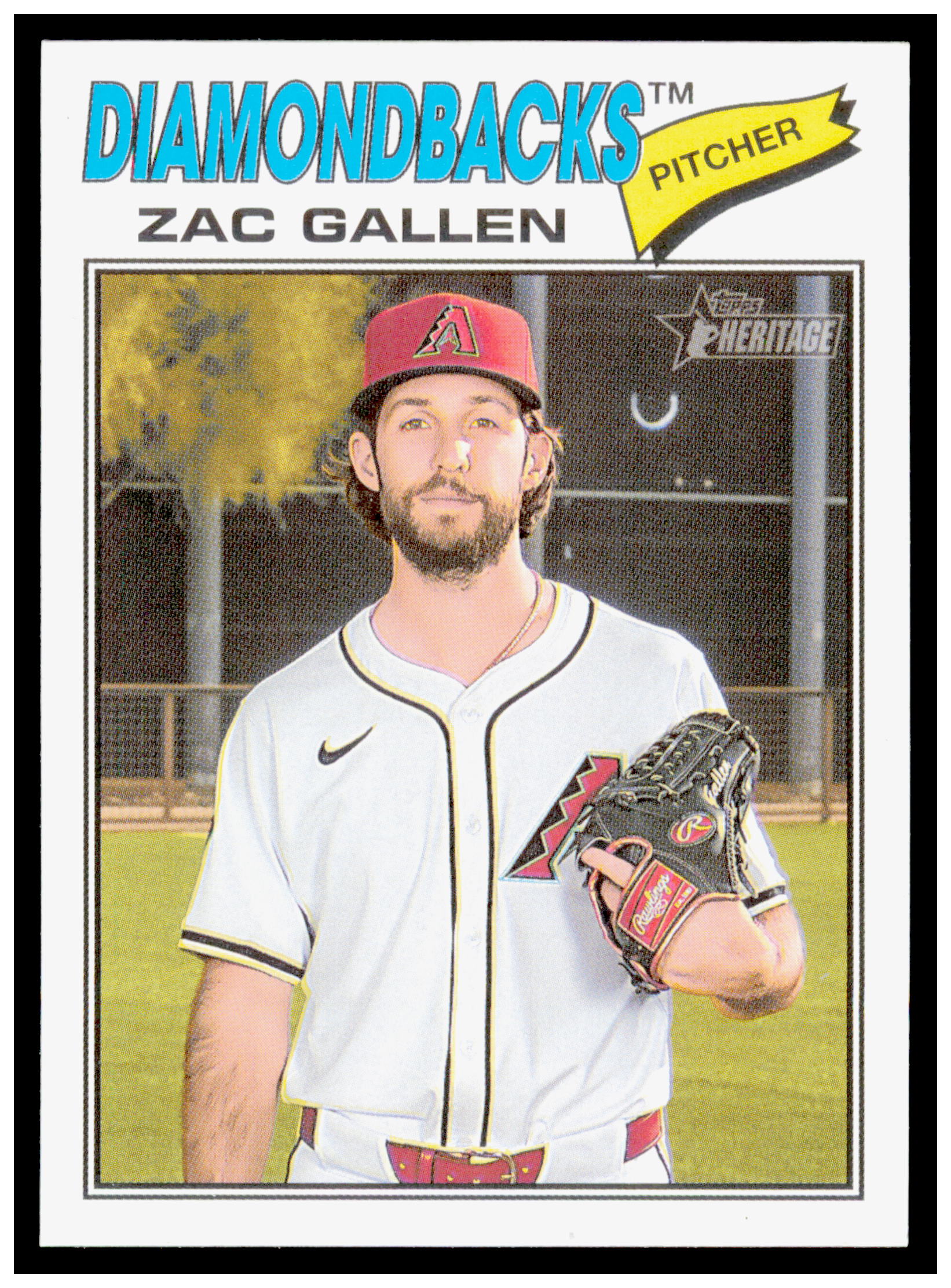 2026 Topps Heritage Zac Gallen Card Arizona Diamondbacks #254