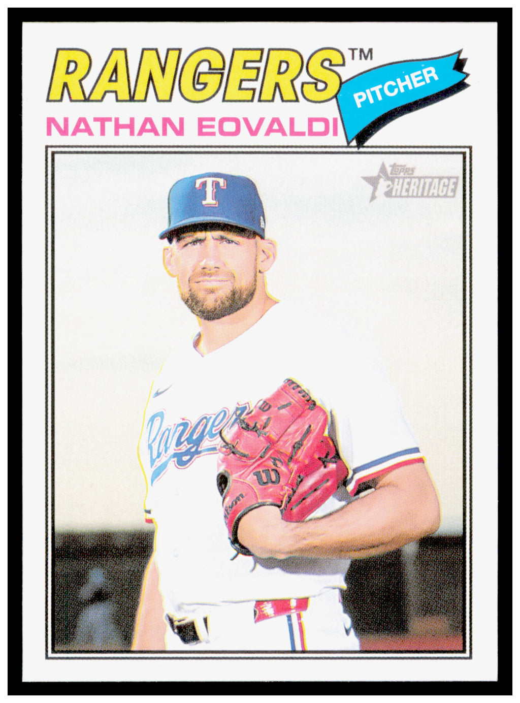 2026 Topps Heritage Nathan Eovaldi Card Texas Rangers #40