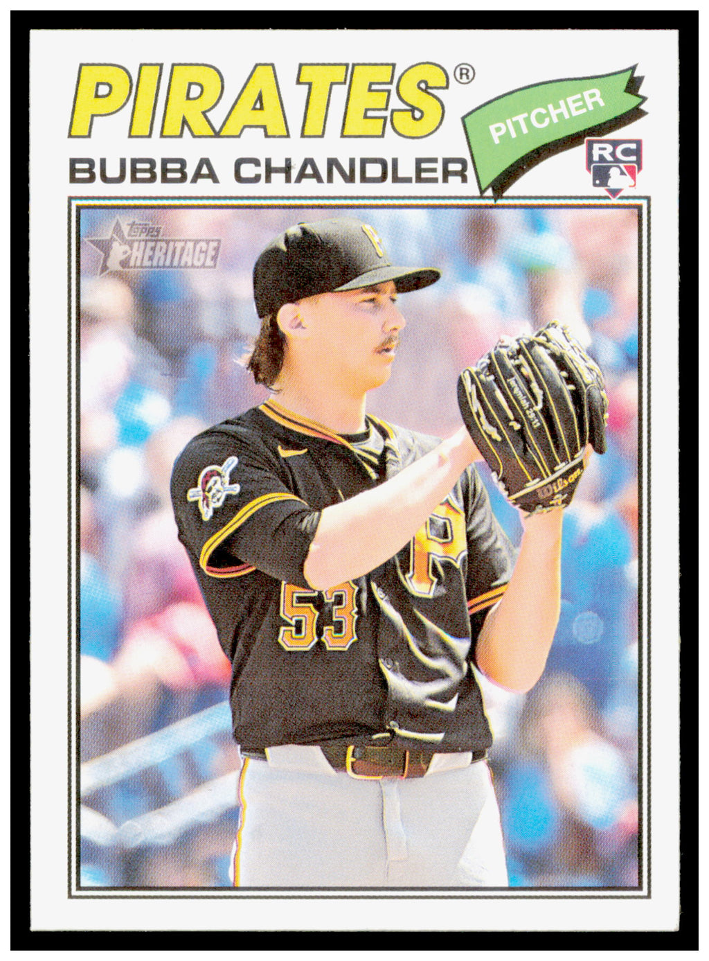 2026 Topps Heritage Bubba Chandler Card RC Pittsburgh Pirates #265