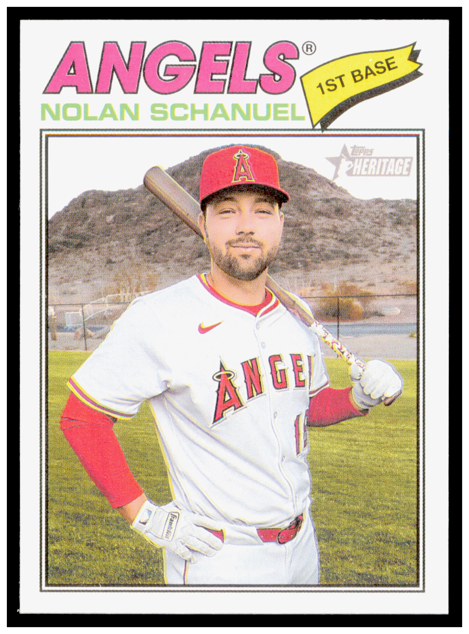 2014 Topps Heritage Raul Ibanez Card Los Angeles Angels #167