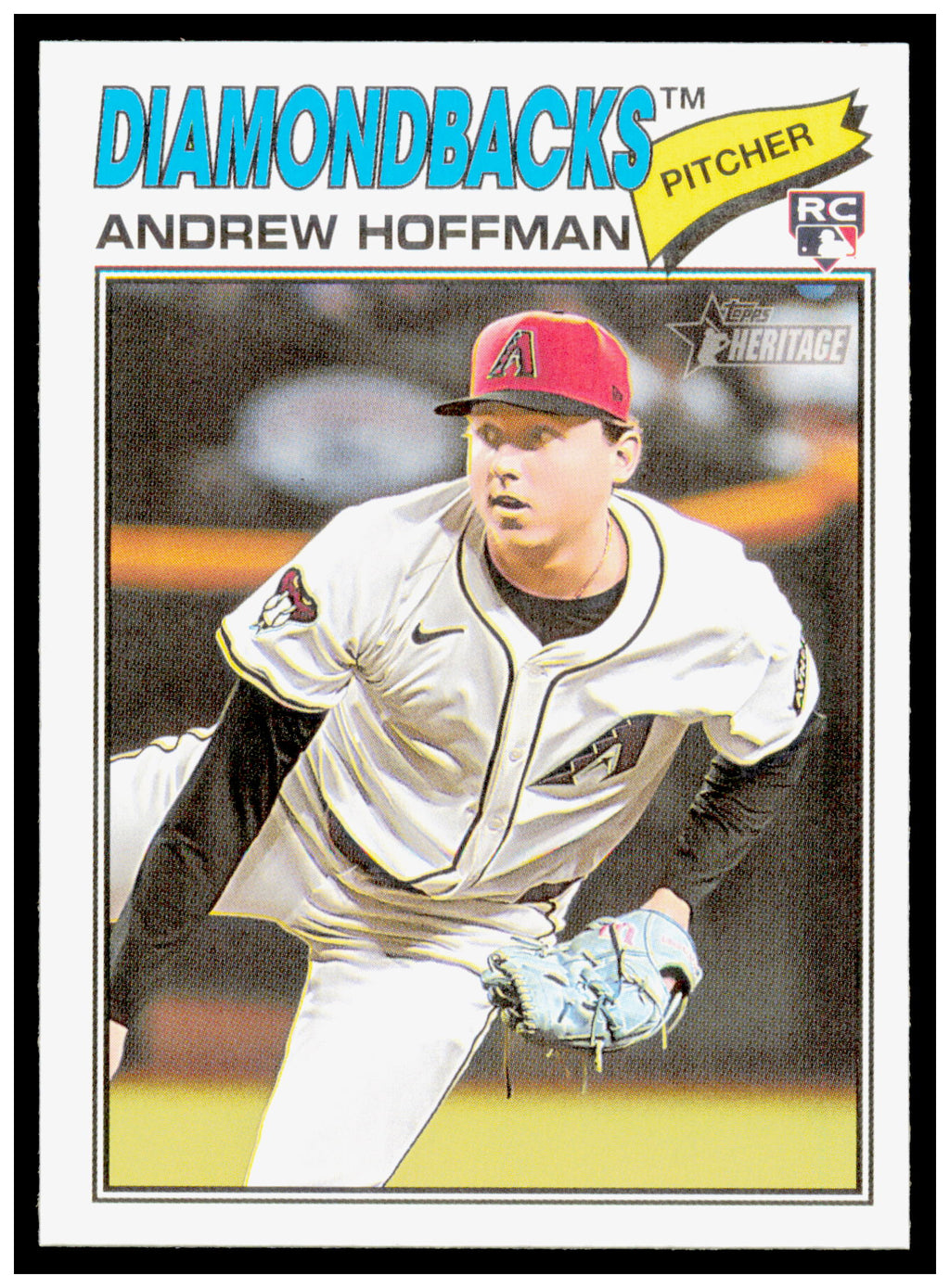 2026 Topps Heritage Andrew Hoffman Card RC Arizona Diamondbacks #211
