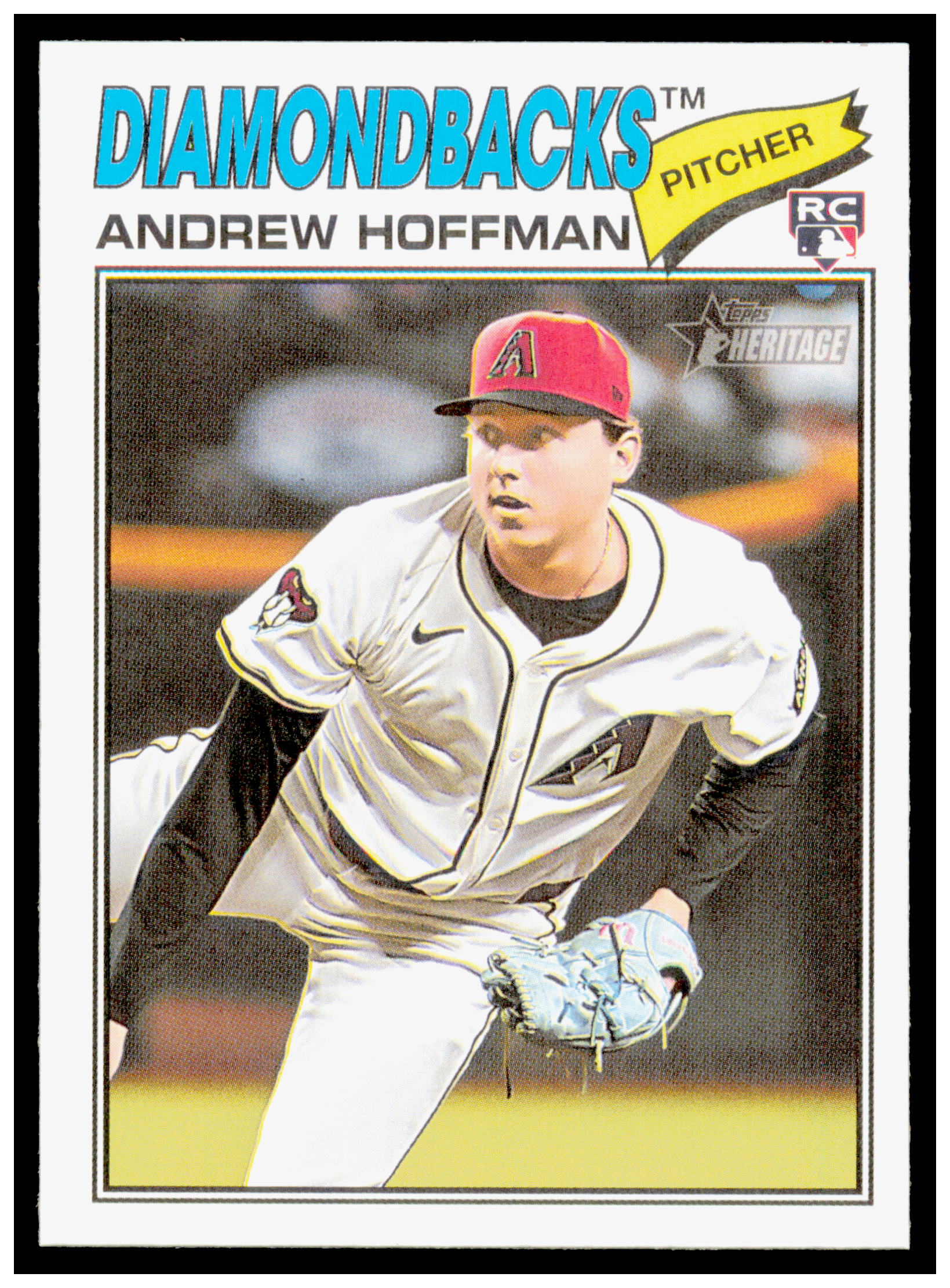 2026 Topps Heritage Andrew Hoffman Card RC Arizona Diamondbacks #211