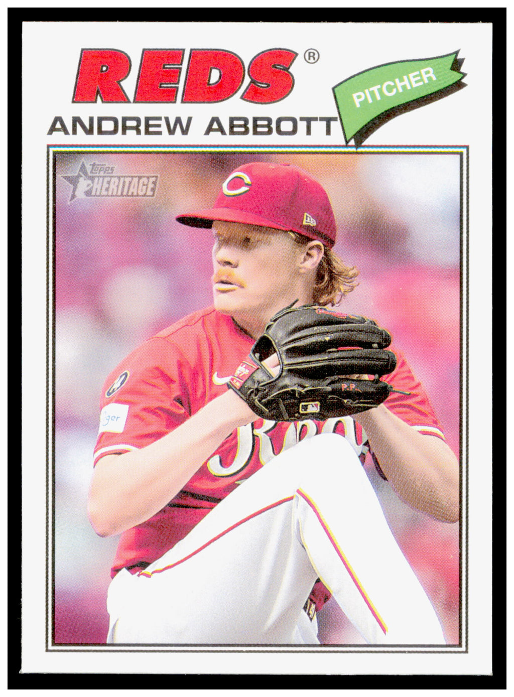 2026 Topps Heritage Andrew Abbott Card Cincinnati Reds #31
