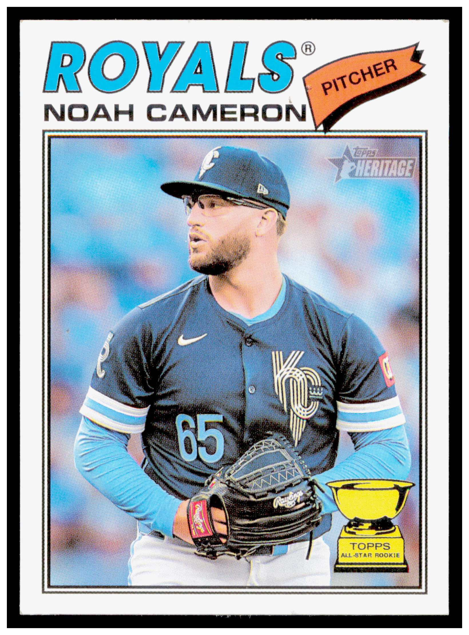2026 Topps Heritage Noah Cameron Card Kansas City Royals #78