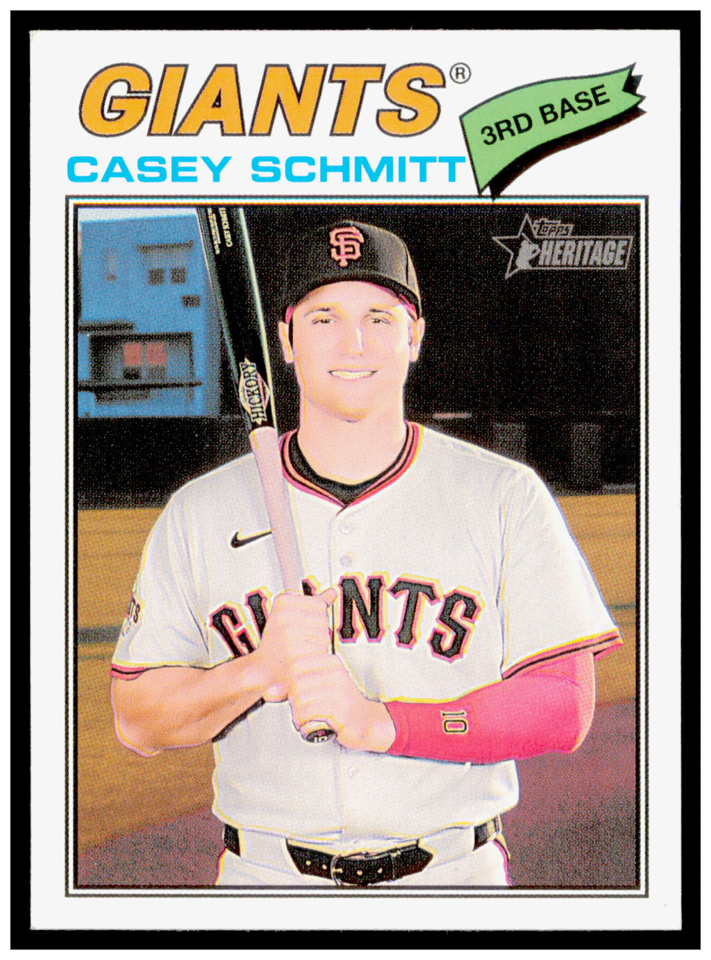 2026 Topps Heritage Casey Schmitt Card San Francisco Giants #27