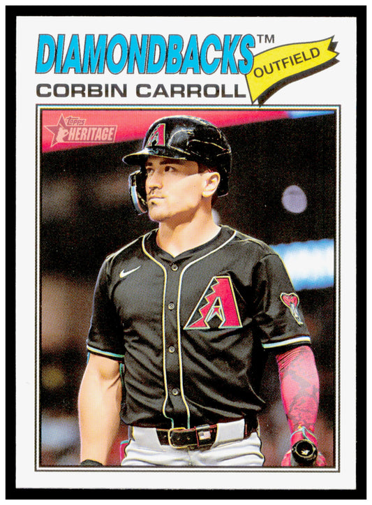 2026 Topps Heritage Corbin Carroll Card Arizona Diamondbacks #383