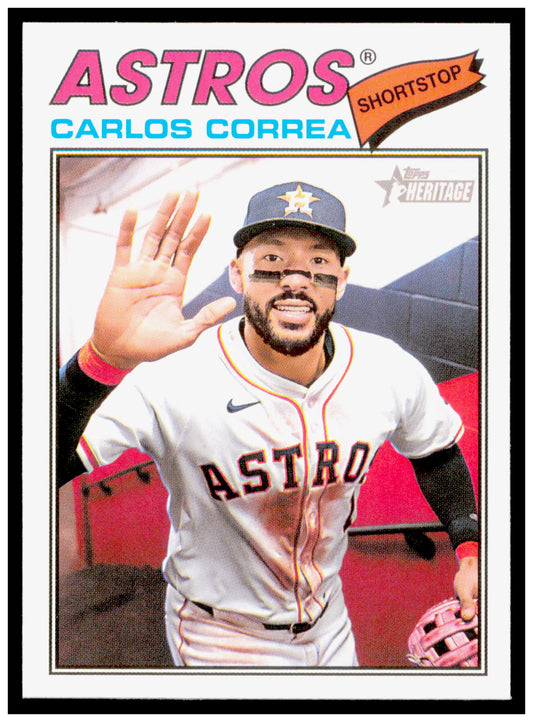 2026 Topps Heritage Carlos Correa Card Houston Astros #154