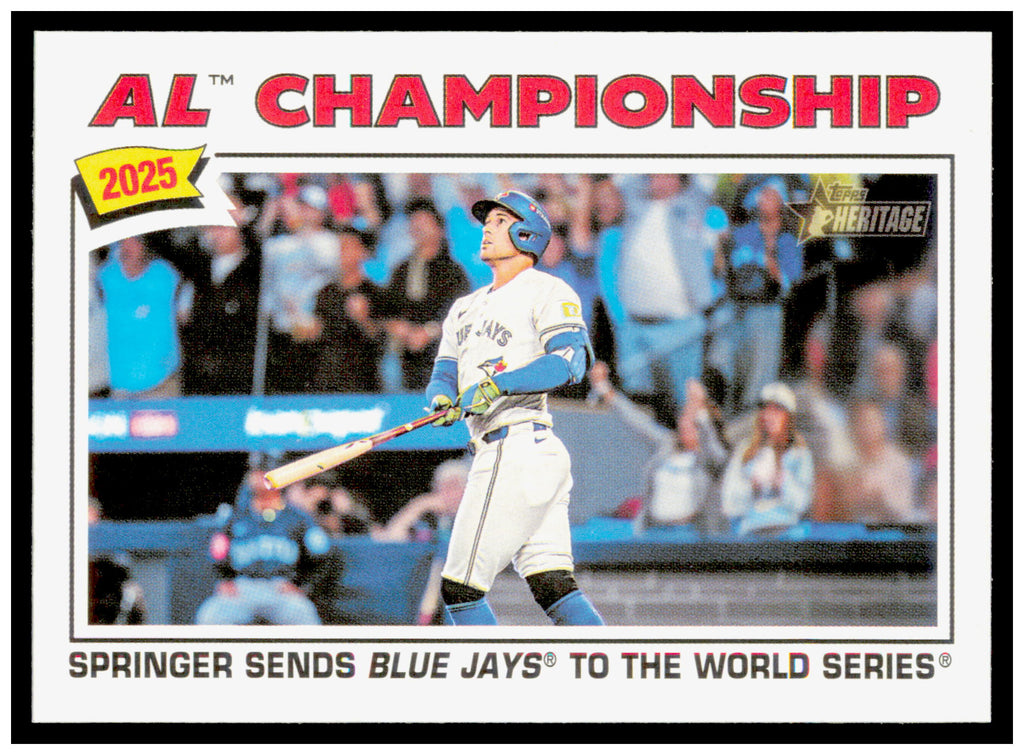2026 Topps Heritage George Springer #276 AL Championship Blue Jays SP