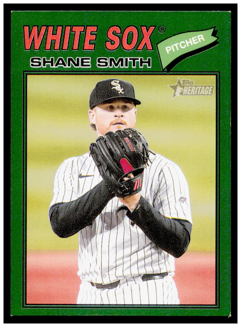 2026 Topps Heritage Shane Smith Card Dark Green Chicago White Sox #353