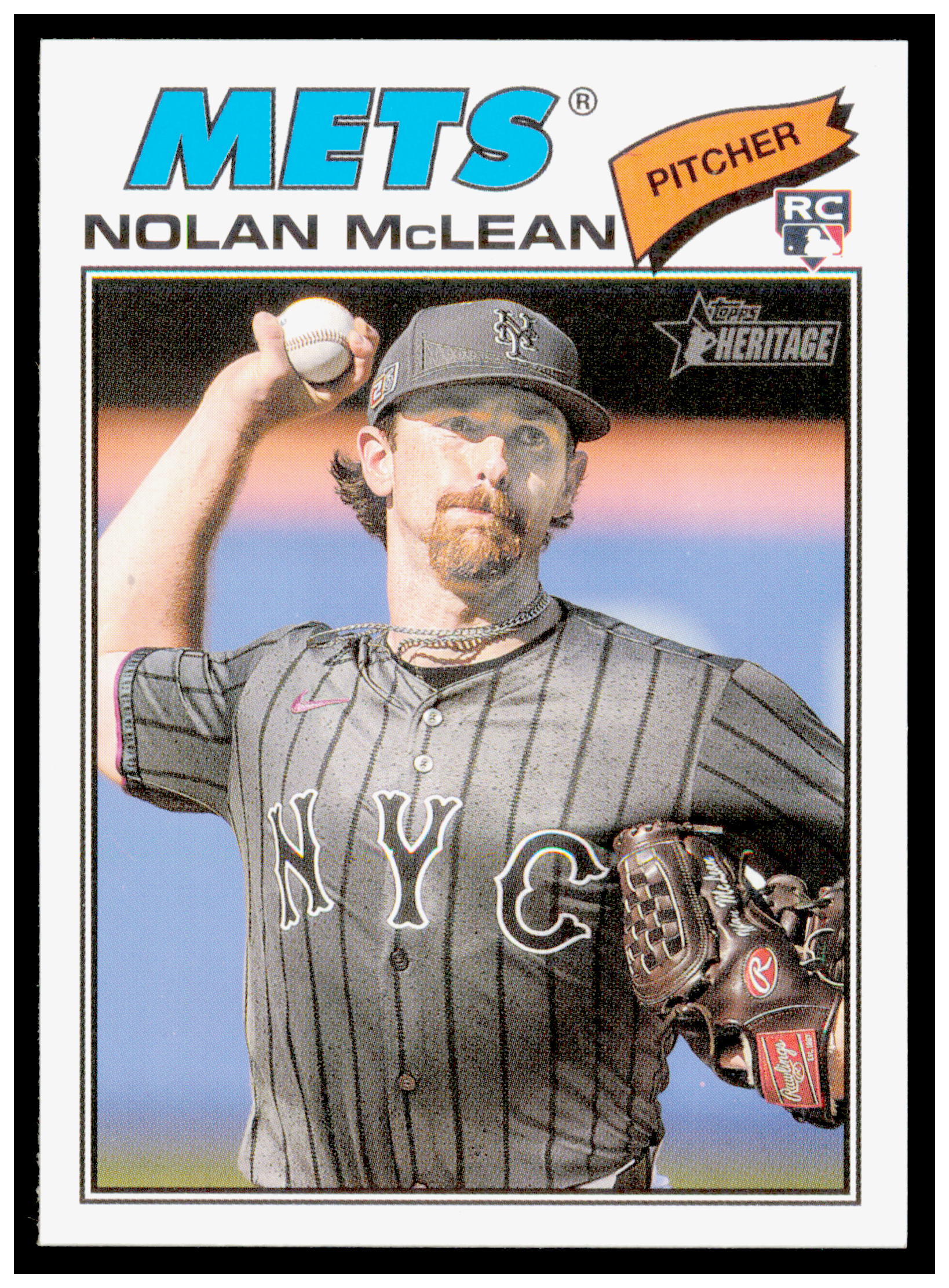 2026 Topps Heritage Nolan McLean Card RC New York Mets #150