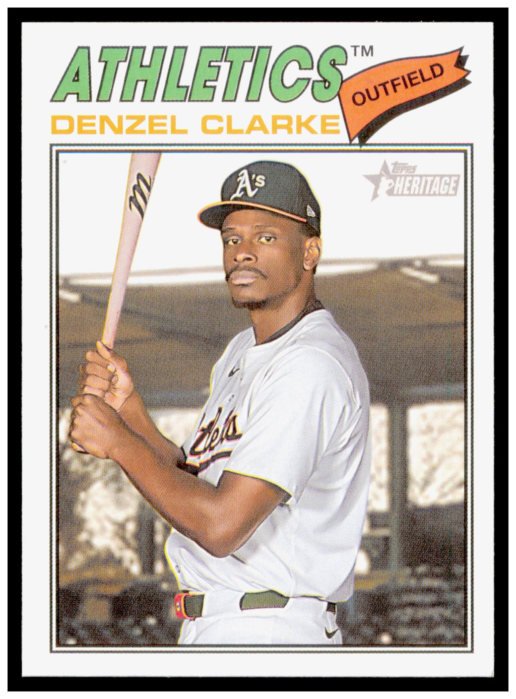 2026 Topps Heritage Denzel Clarke Card Athletics #324