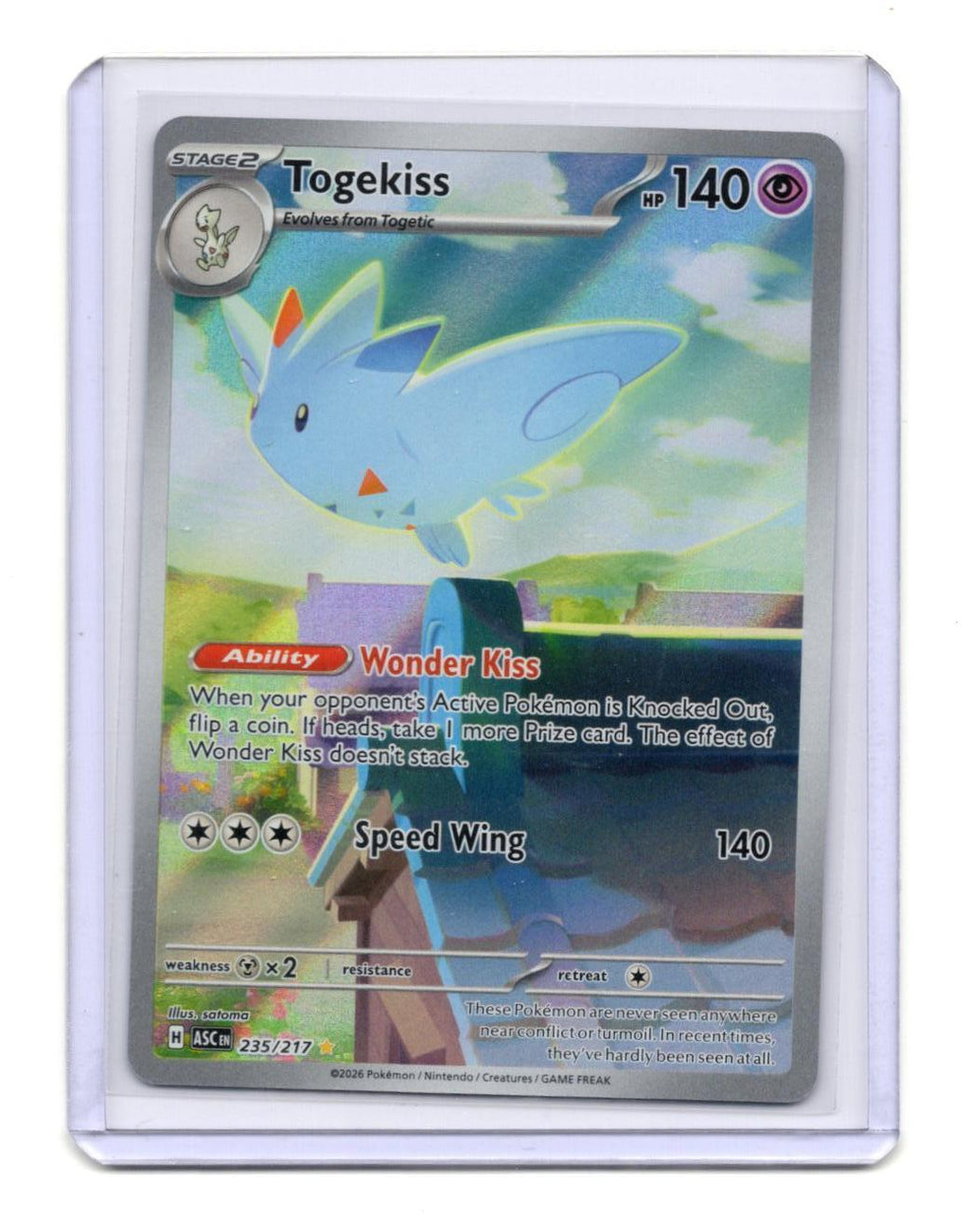 Pokemon Ascended Heroes Togekiss Card Holo #235/217