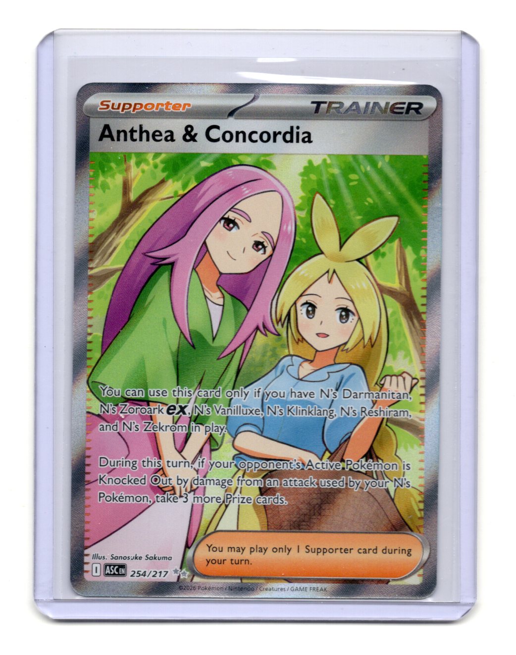 Pokemon Ascended Heroes Anthea & Concordia Card Ultra Rare,Holo #254/217