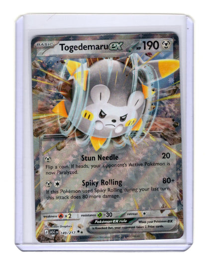 Pokemon Ascended Heroes Togedemaru ex Card Holo #149/217
