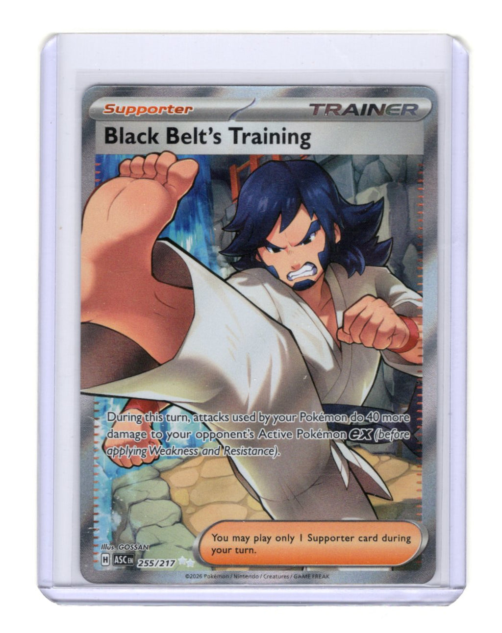 Pokemon Ascended Heroes Black Belt's Training Card Ultra Rare,Holo #255/217