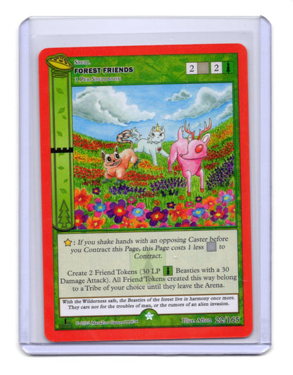 2022 MetaZoo UFO 1st Edition Forest Friends #22/165 Gold Rare Non-Holo TCG
