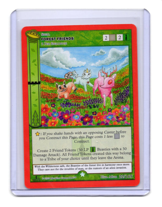 2022 MetaZoo UFO 1st Edition Forest Friends #22/165 Gold Rare Non-Holo TCG