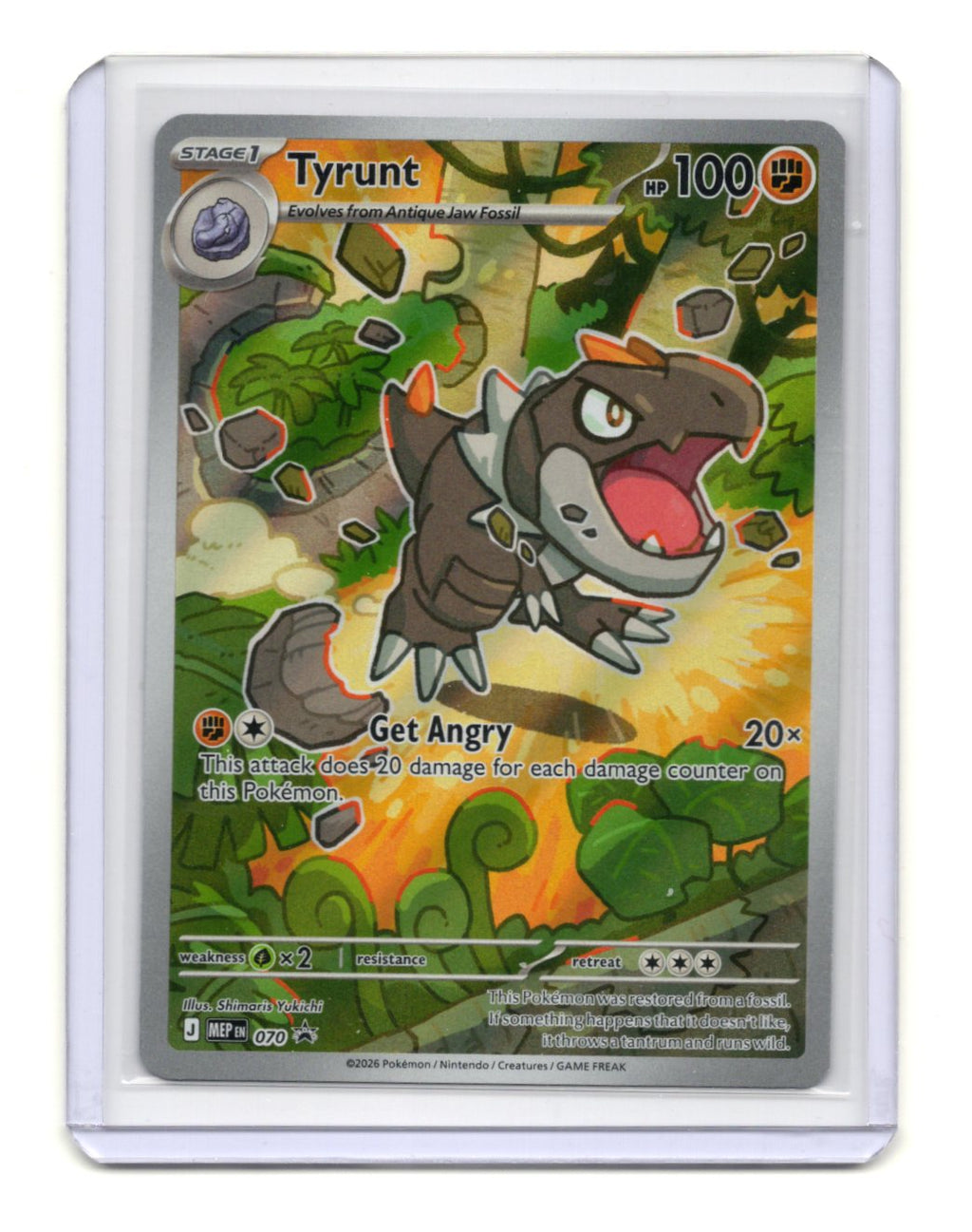 Pokemon Mega Evolution Promo Tyrunt Card Promo,Holo #070