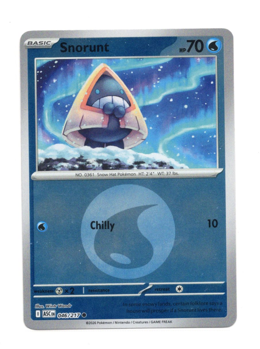 2026 Pokemon Ascended Heroes Snorunt #046/217 Regular Common Basic TCG