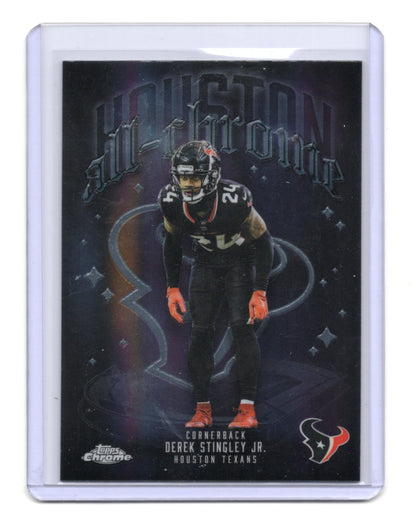 2025 Topps Chrome Derek Stingley Jr. Card All Chrome Team Houston Texans #ACT-19