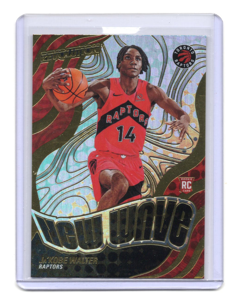 2024-25 Panini Revolution Ja'Kobe Walter Card New Wave Toronto Raptors #21