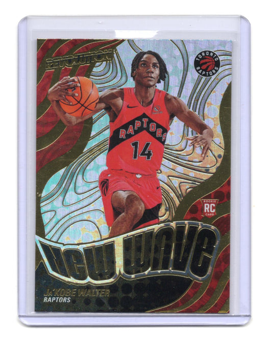 2024-25 Panini Revolution Ja'Kobe Walter Card New Wave Toronto Raptors #21