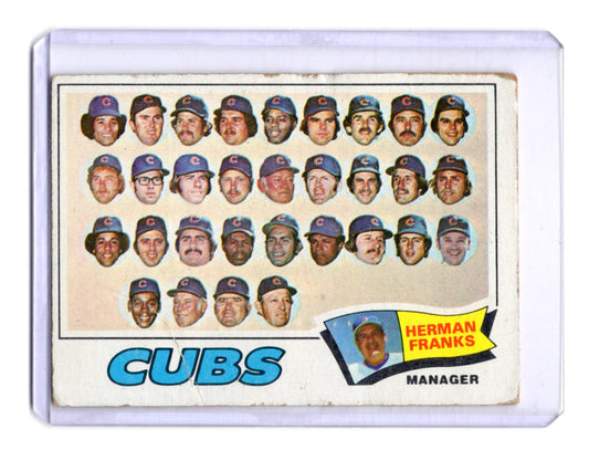 1977 Topps Chicago Cubs / Herman Franks Card Chicago Cubs #518