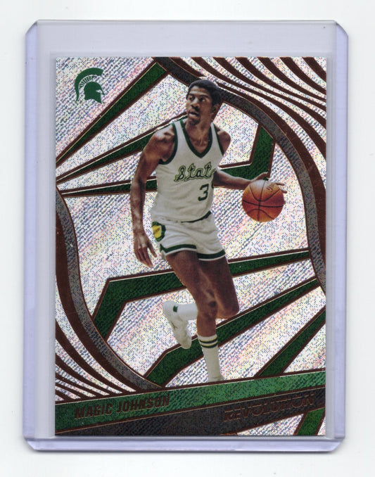 2022 Panini Chronicles Draft Picks Magic Johnson Card Revolution Spartans #96