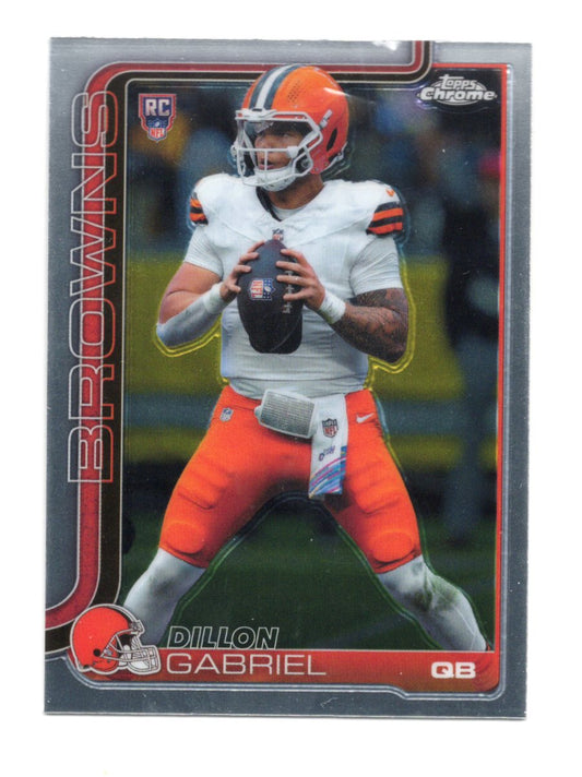 2025 Topps Chrome Dillon Gabriel Card RC Cleveland Browns #317