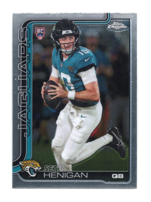 2025 Topps Chrome Seth Henigan Card RC Jacksonville Jaguars #399