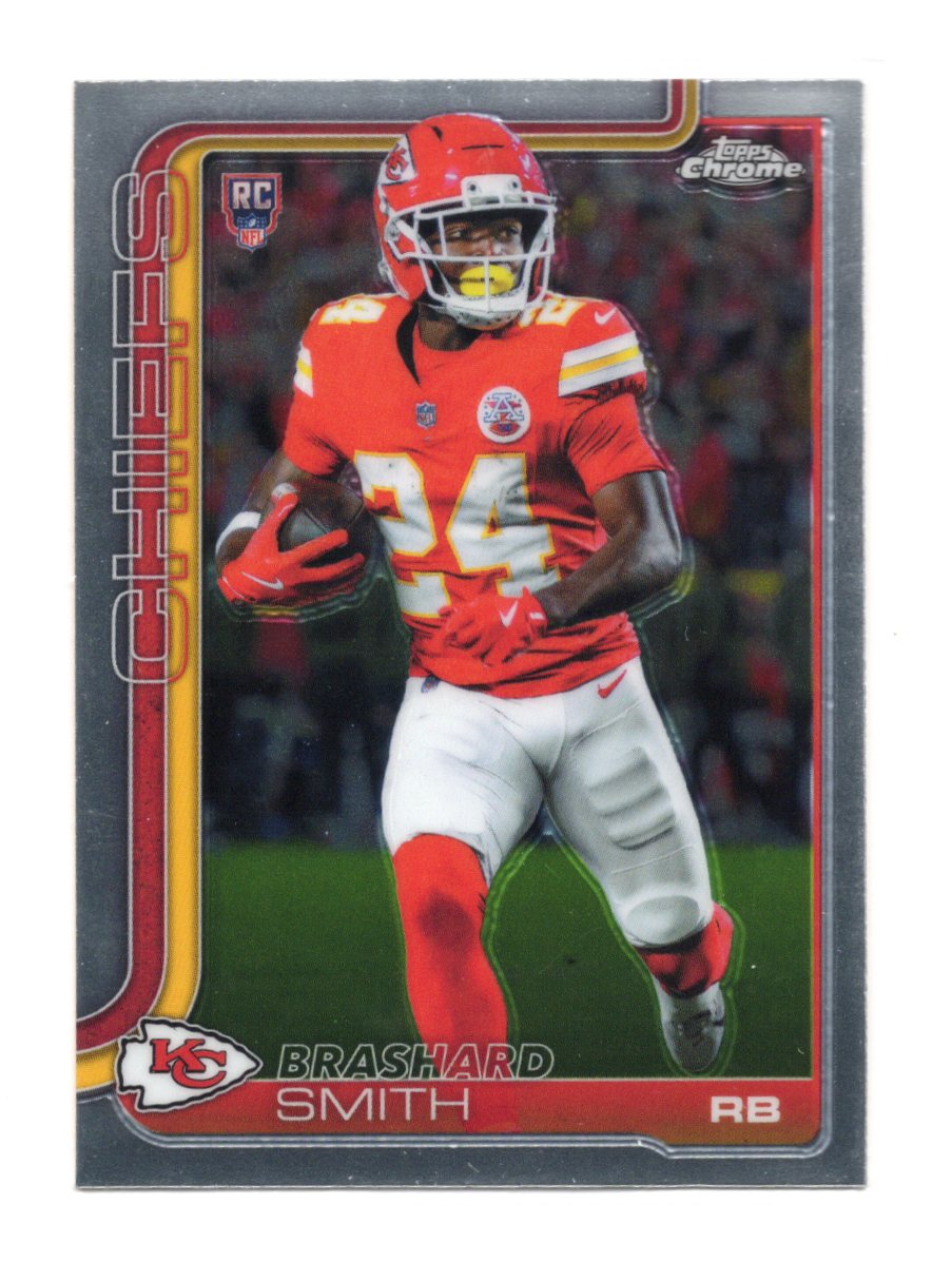 2025 Topps Chrome Brashard Smith Card RC Kansas City Chiefs #311
