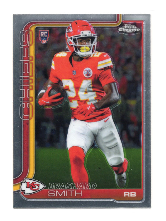2025 Topps Chrome Brashard Smith Card RC Kansas City Chiefs #311
