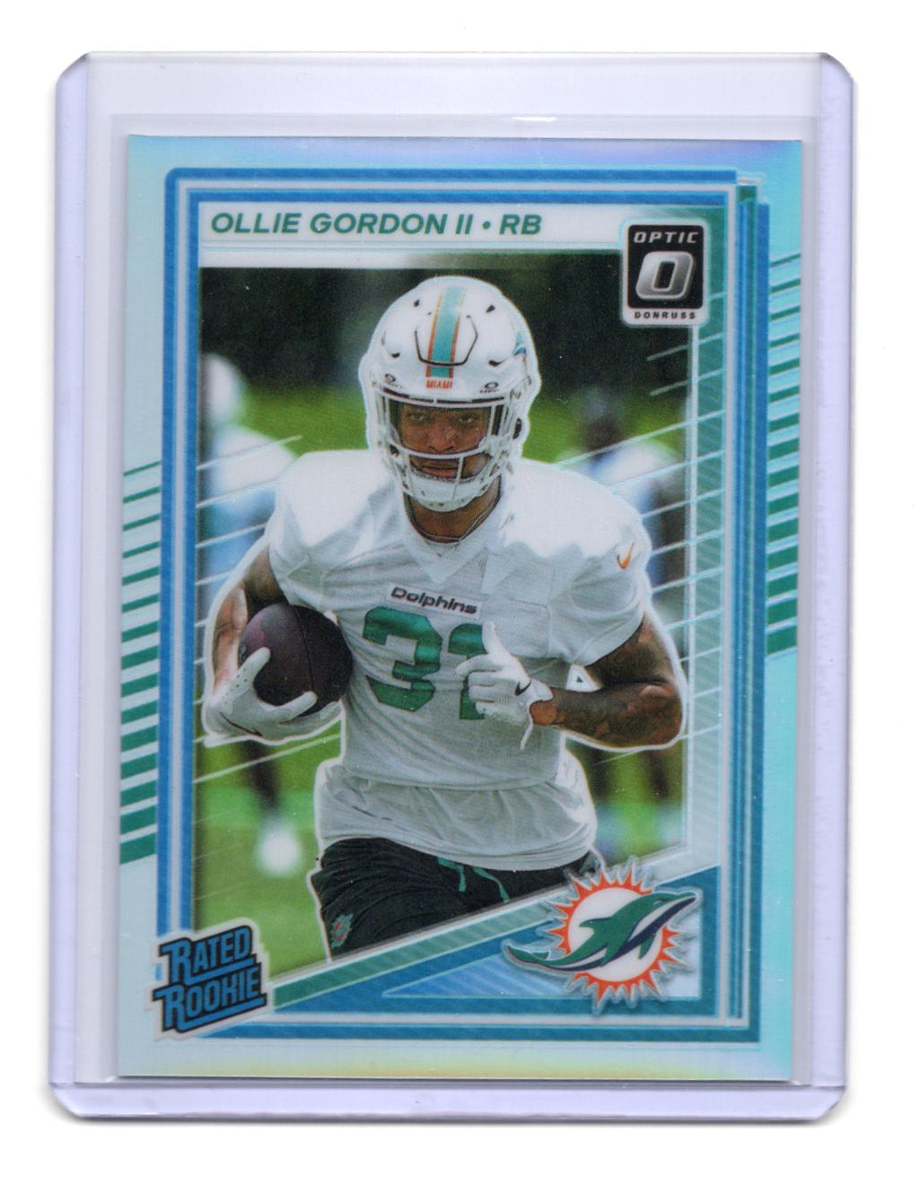 2025 Donruss Optic Ollie Gordon II Card Holo RC Miami Dolphins #218