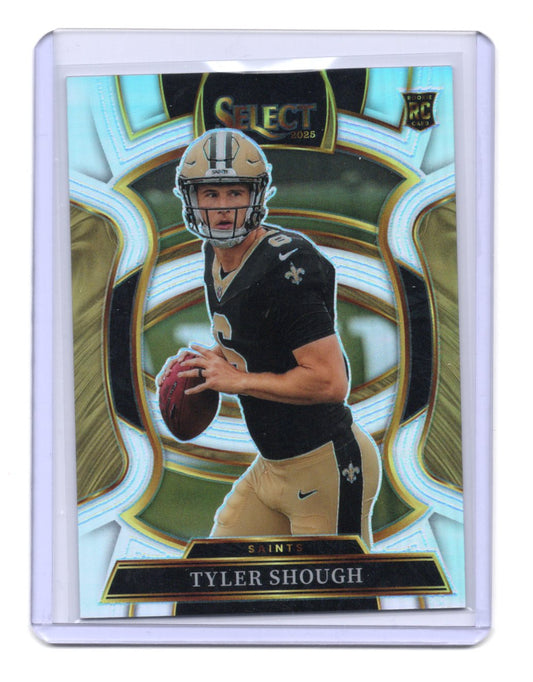 2025 Panini Select Tyler Shough Card Silver Prizm RC New Orleans Saints #41