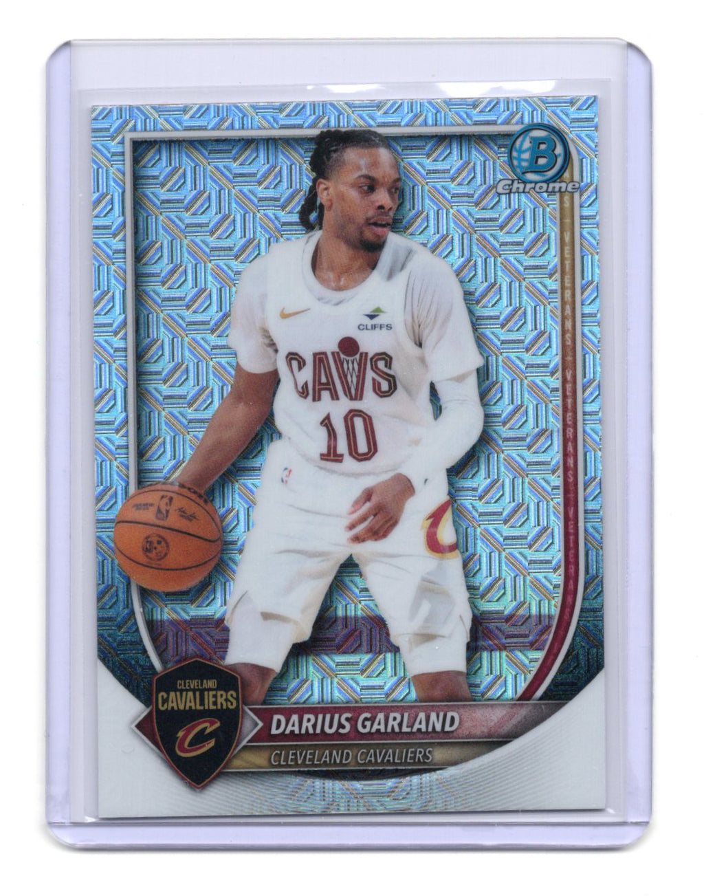 2025-26 Bowman Darius Garland Card Chrome Mojo Refractor Cavaliers #BCV-92