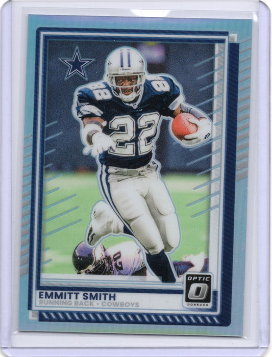 2025 Donruss Optic Emmitt Smith Card Holo Dallas Cowboys #5