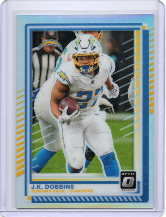 2025 Donruss Optic J.K. Dobbins Card Holo Los Angeles Chargers #55
