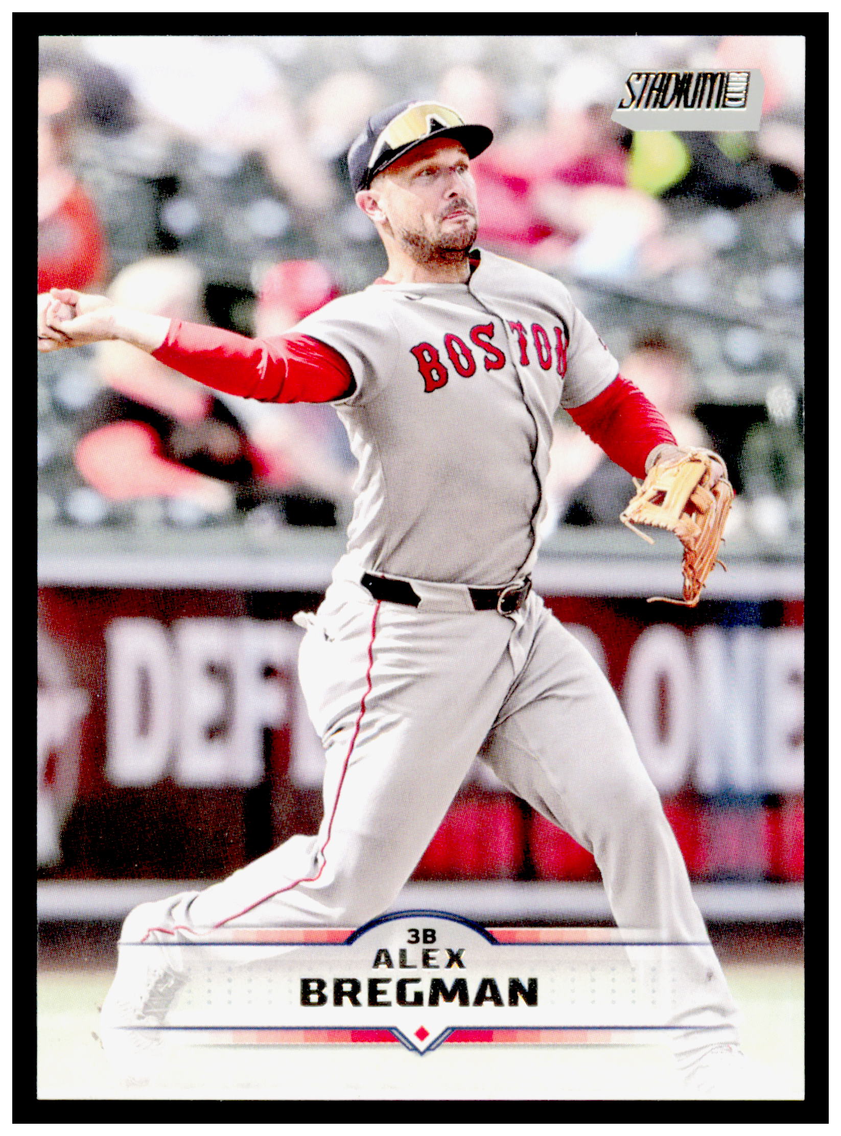 2025 Stadium Club Alex Bregman Card Blue Foil Boston Red Sox #10