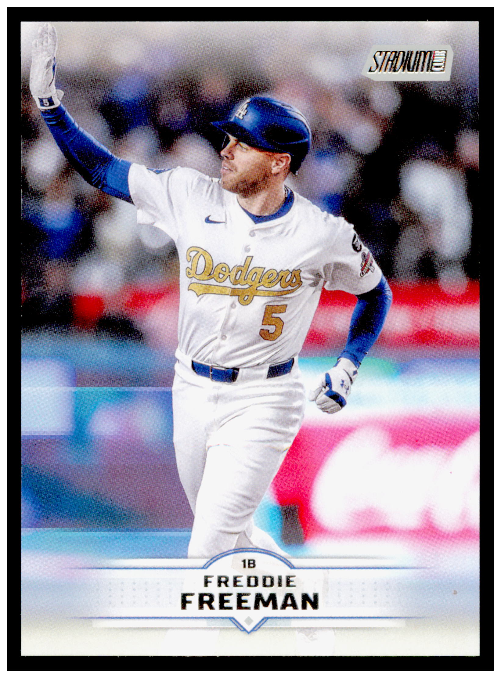 2025 Stadium Club Freddie Freeman Card Los Angeles Dodgers #168